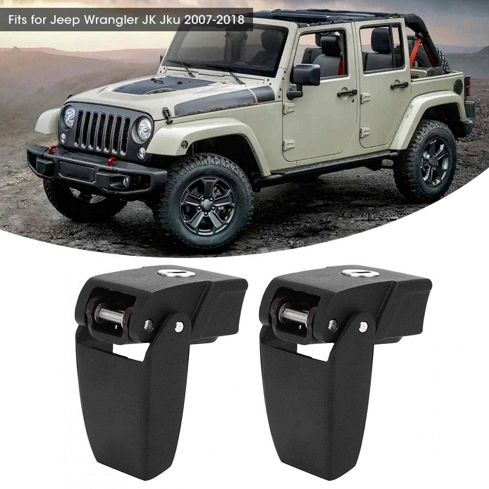 Cerradura/pestillo metálico para el capó del Wrangler JK JKU (piezas de motor de 2007-2018)