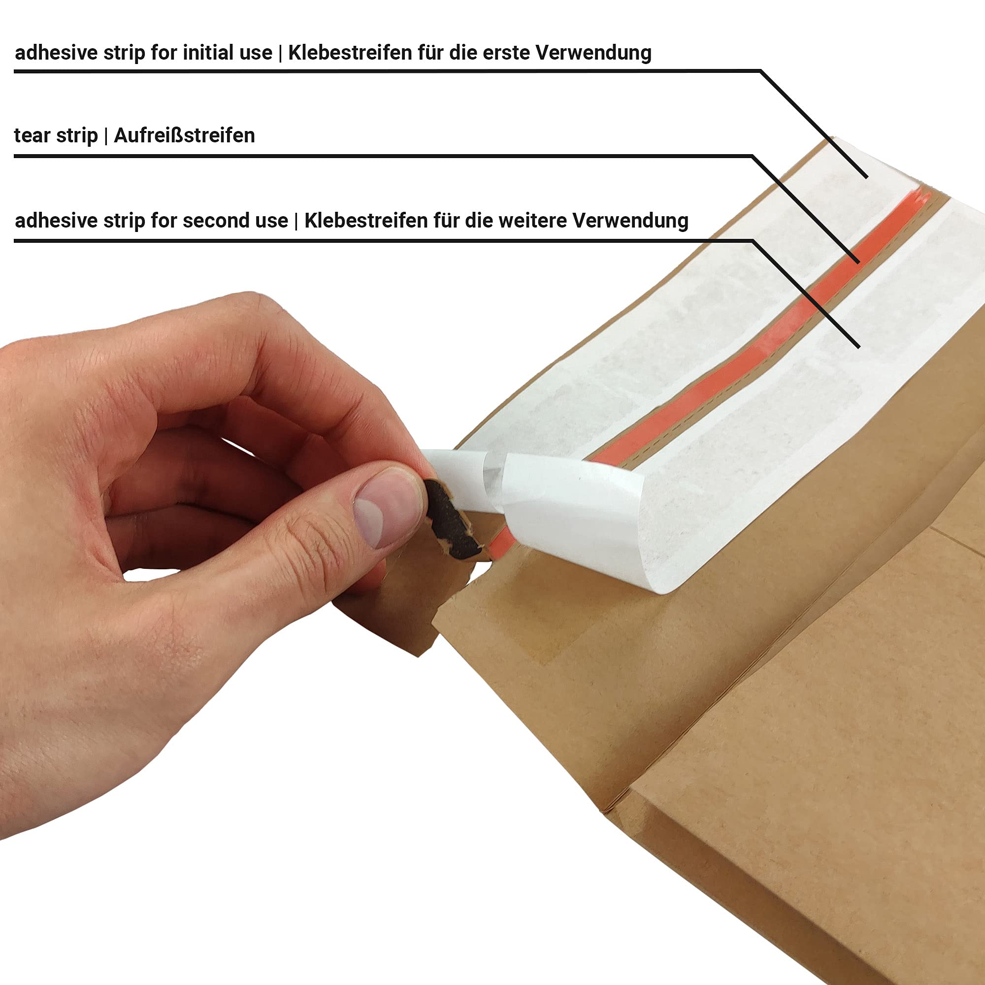 Netuno 200 Falttaschen aus Kraftpapier DIN M+ 35 x 45 x 12 cm 126g Kapazität-Versandtaschen haftklebend Falten-Umschläge Briefumschläge mit Bodenfalte Brief-Kuverts große Umschlagtaschen