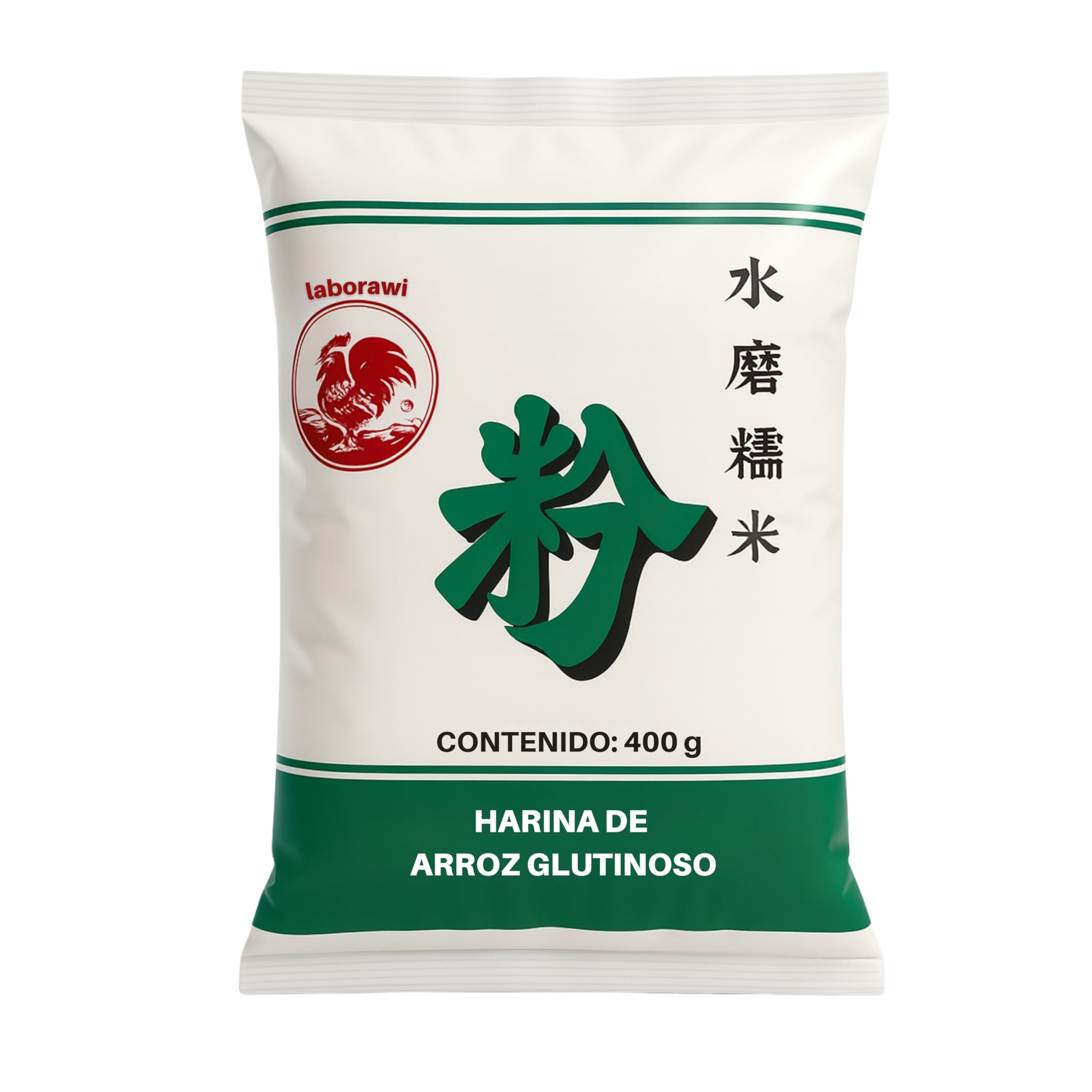 Harina de Arroz Glutinoso - Para postres asiáticos y mochis - Laborawi (400g)