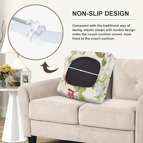 Miniatura 5 de SearchI Fundas de cojín impermeables de repuesto para sofá, caravana, cámper, dinette, protector elástico para muebles de exterior, suave con parte