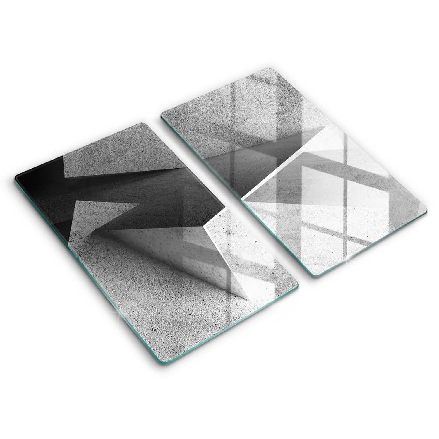 Protection plaque induction 2x30x52cm couvre plaque de cuisson béton
