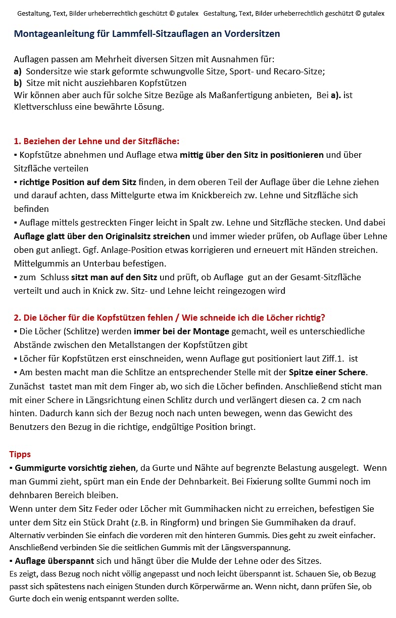 Lammell Auto Sitzauflage Autofell Sitzauflage Autositzbezug komplett aus echtem Lammfell universale Passform (Camel 1 St.)