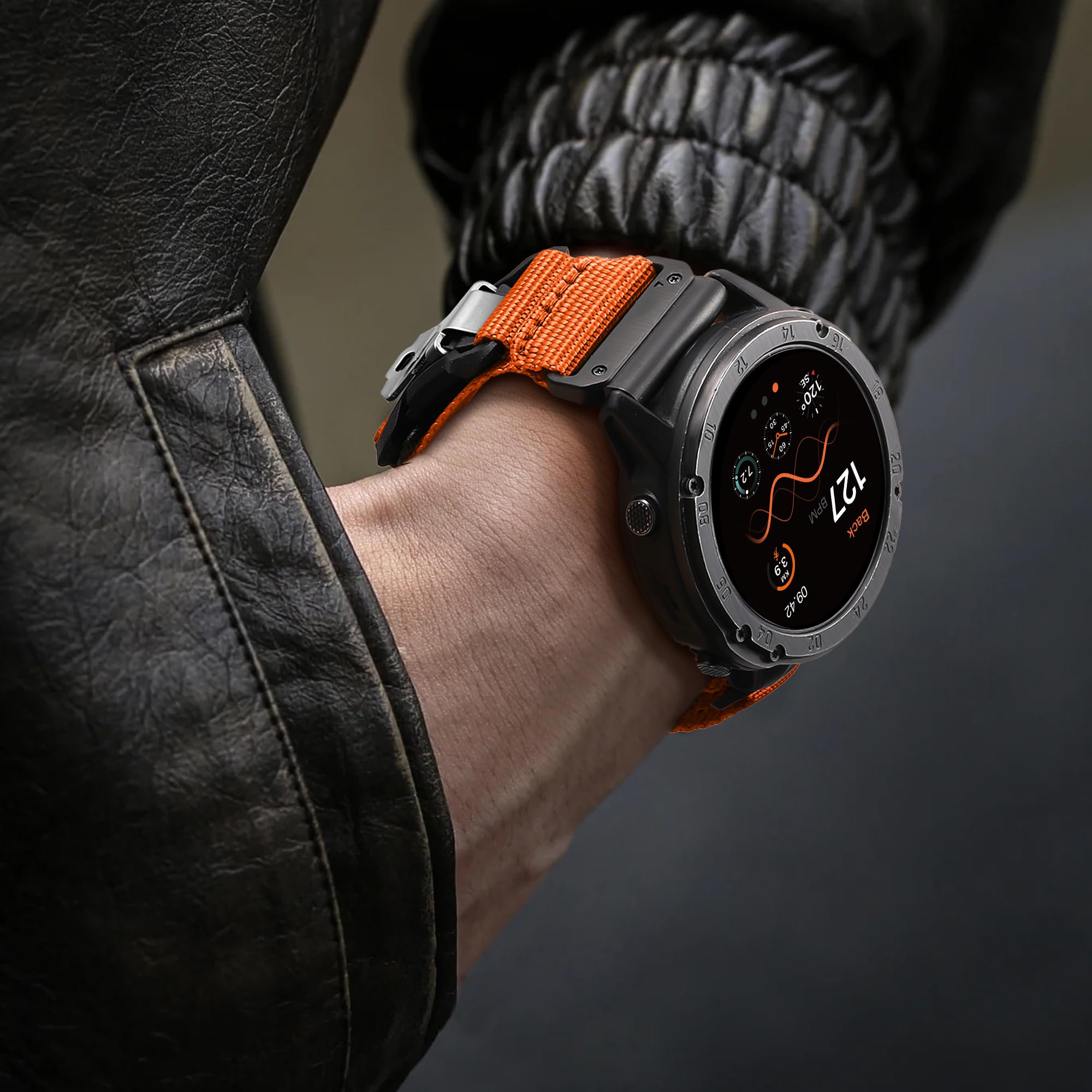Bandletic 26mm Nylon Cinturino Compatibile con Garmin Fenix 8 51mm/7X/6X | Magnetico Fidlock V-Buckle Modello Resistente per Fenix E 51mm/7X Pro/6X Pro/5X Plus/3 HR/Tactix/Descent/Instinct 2X/Quatix 3