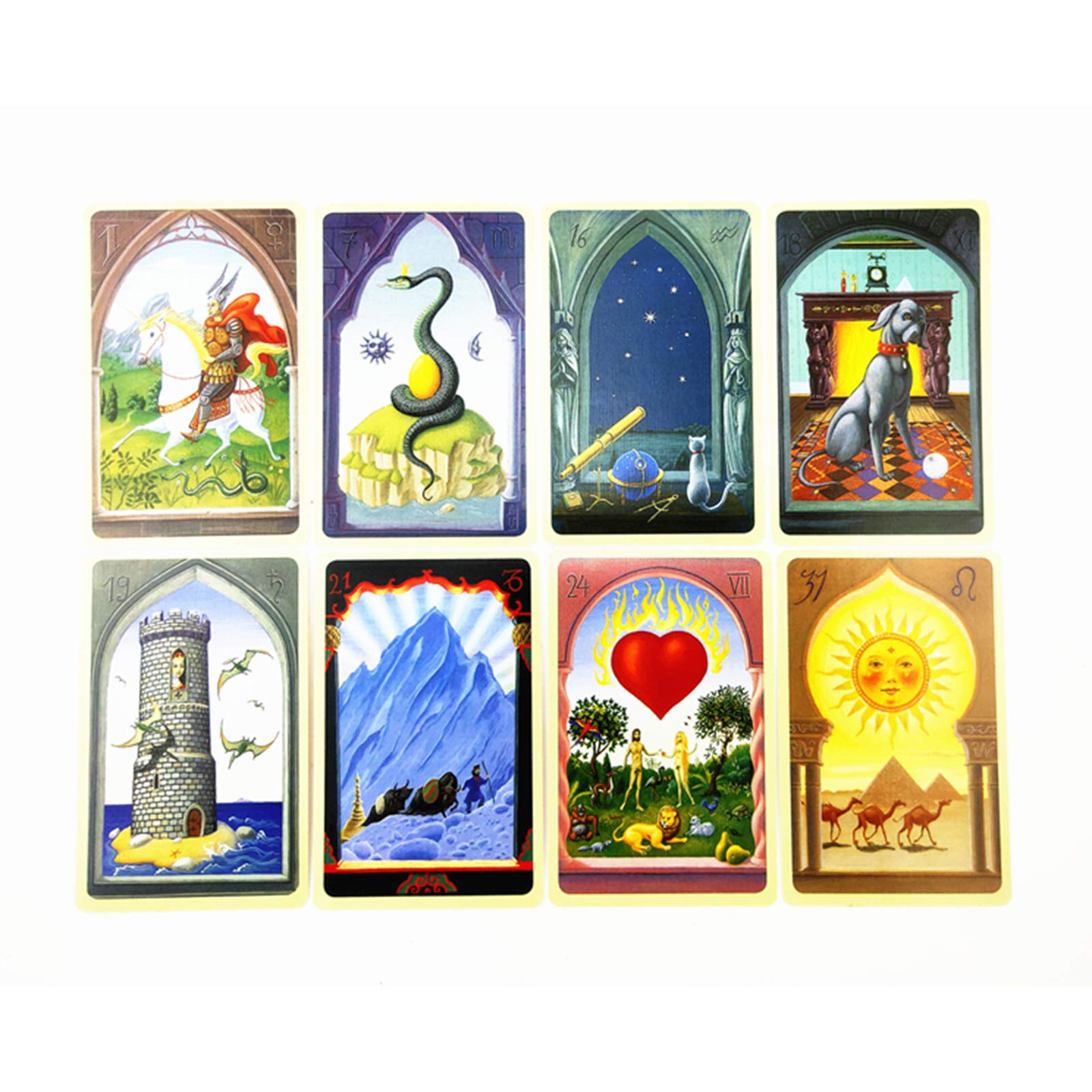 Buy Tarot Cards Deck, Mystical Lenormand Oracle Card Beginner Deck