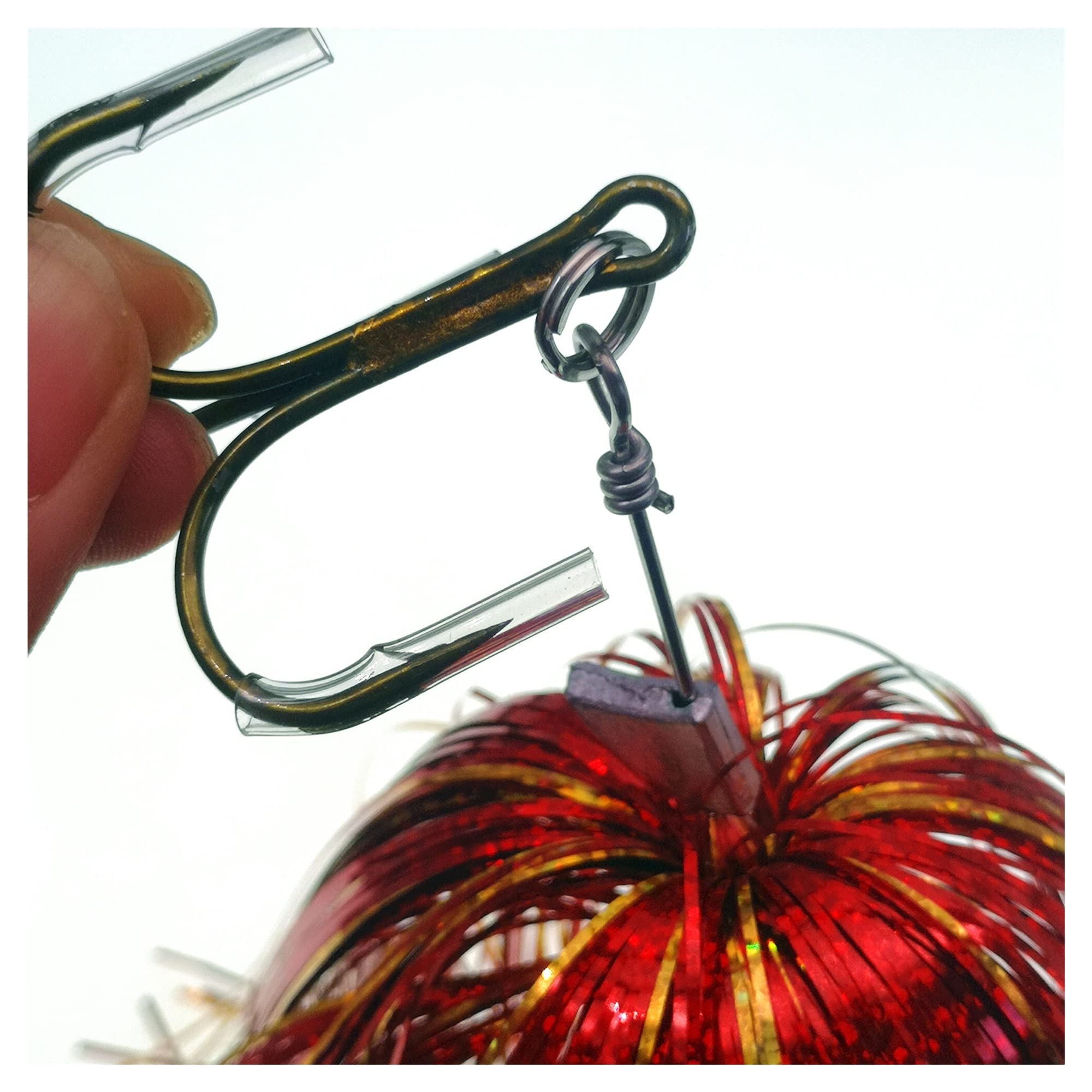 INEOUT 4pcs Spinner Lure 22cm/45g Metalllöffel Angelköder Drillinge Bass Lure Hard Bait Fishing Jig Tackle Head
