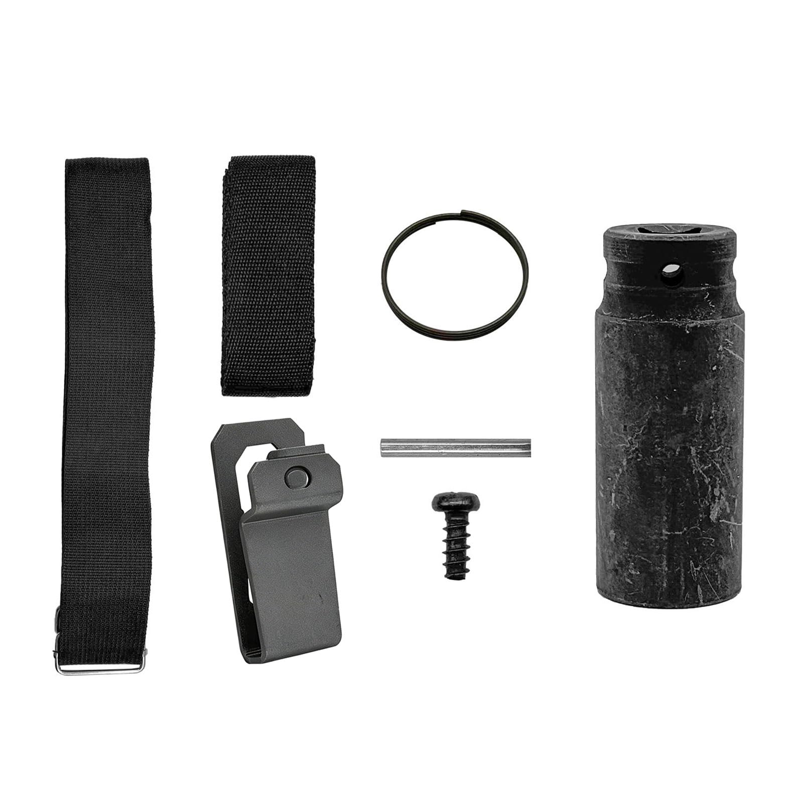 Kahdgss Black Complete 6 Piece Impacts Wrenches Attachment Set Including Hook Straps And Sleeve Retainer Pin Technician Equipment Rod Nut Removal Set