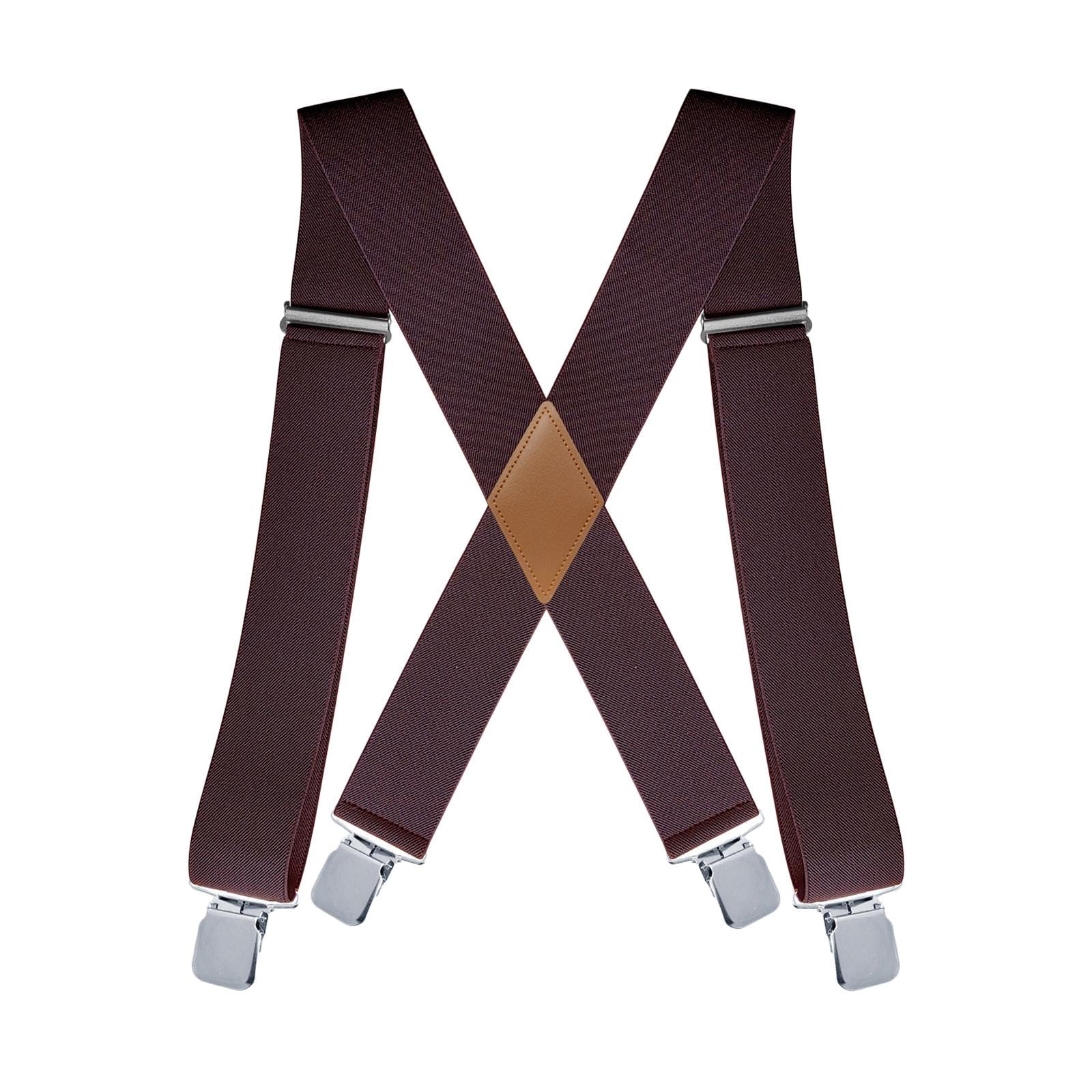 ATORSE Mens Suspenders 5cm Width X Type for Men Gifts Formal Events Orchestra Brown Clothing Shoes & Accessories | Mens Accessories | Suspenders Braces-image-44