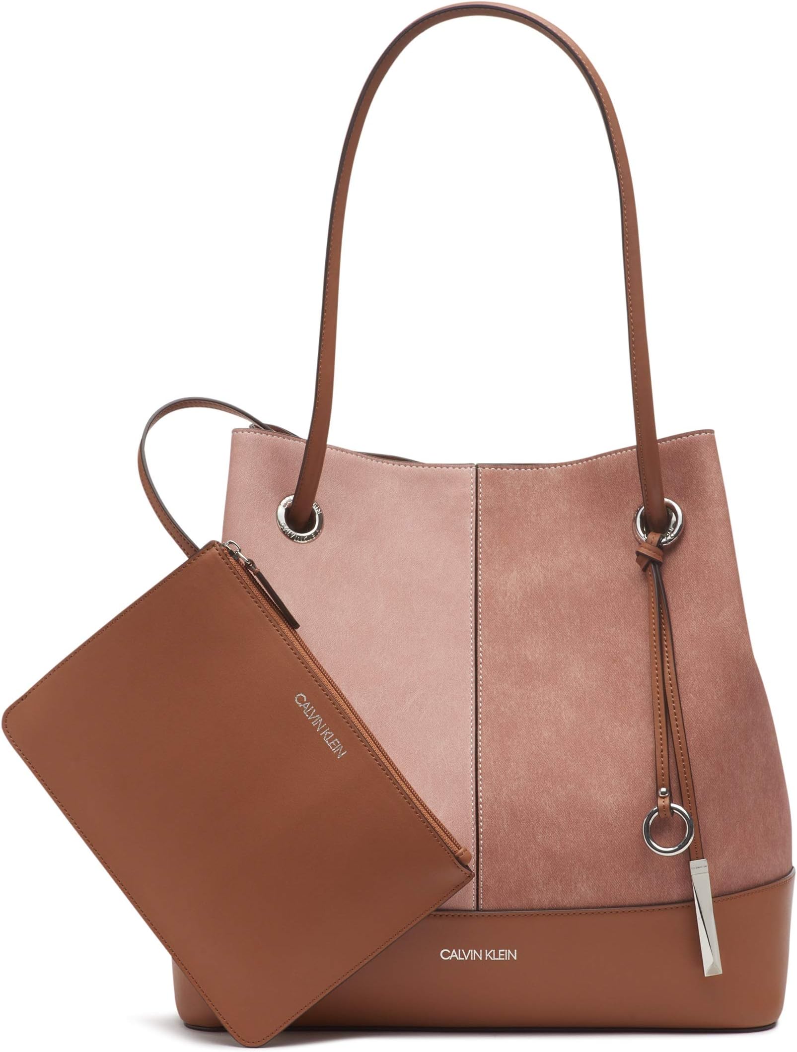 Calvin Klein Gabrianna Bubble Lamb North/South Key Item Tote