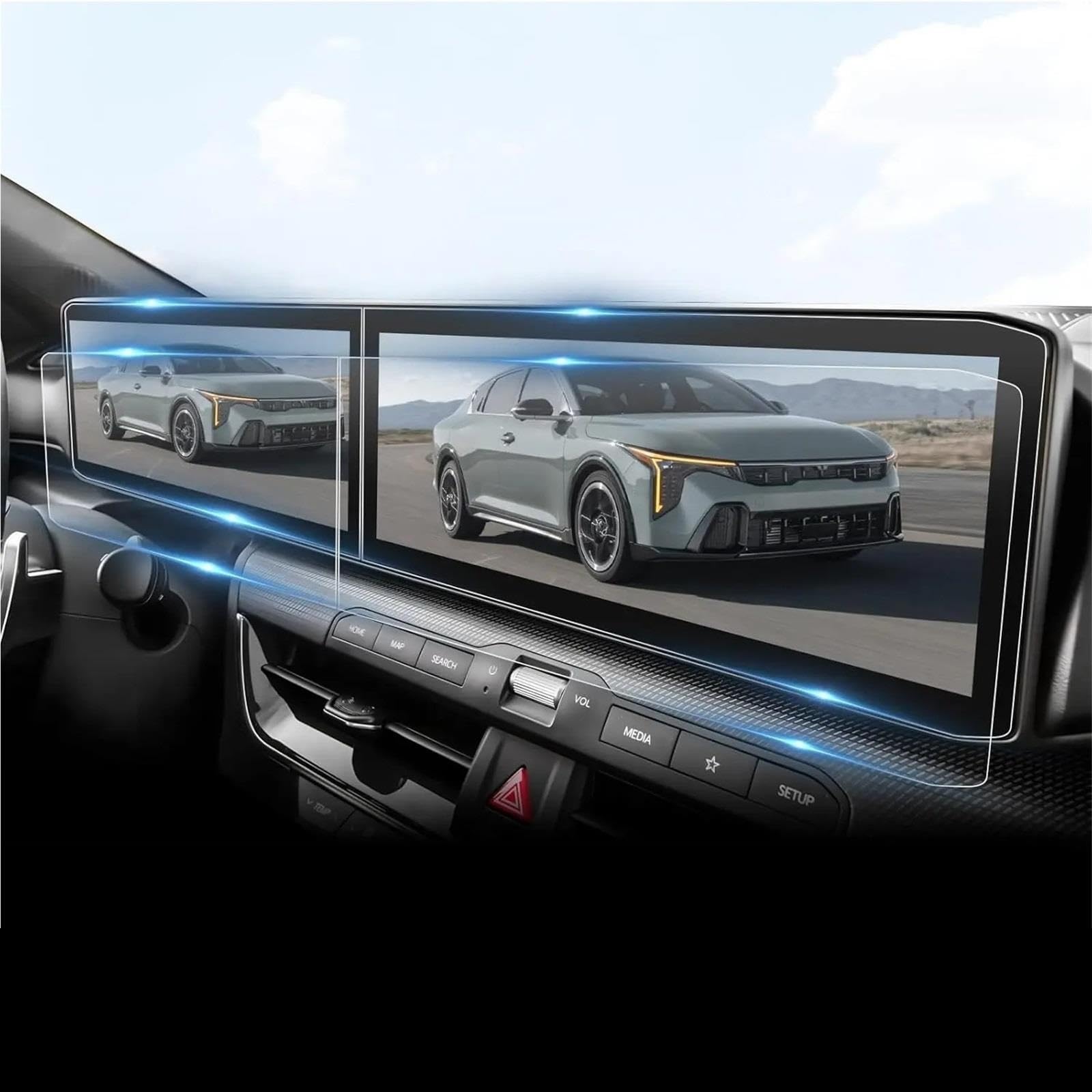 Protection Ecran Voiture Pour Kia EV3 EV9Navigation GPS Et Tableau Bord