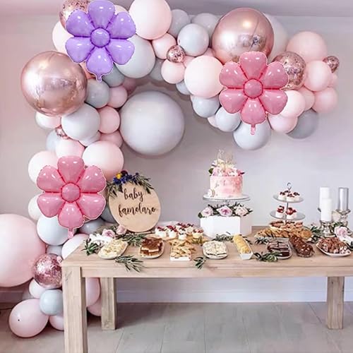 Miniatura 5 de 10 globos de margarita, suministros de fiesta temática de flores, globos de papel de aluminio, cumpleaños, boda, baby shower, etc. Decoración de