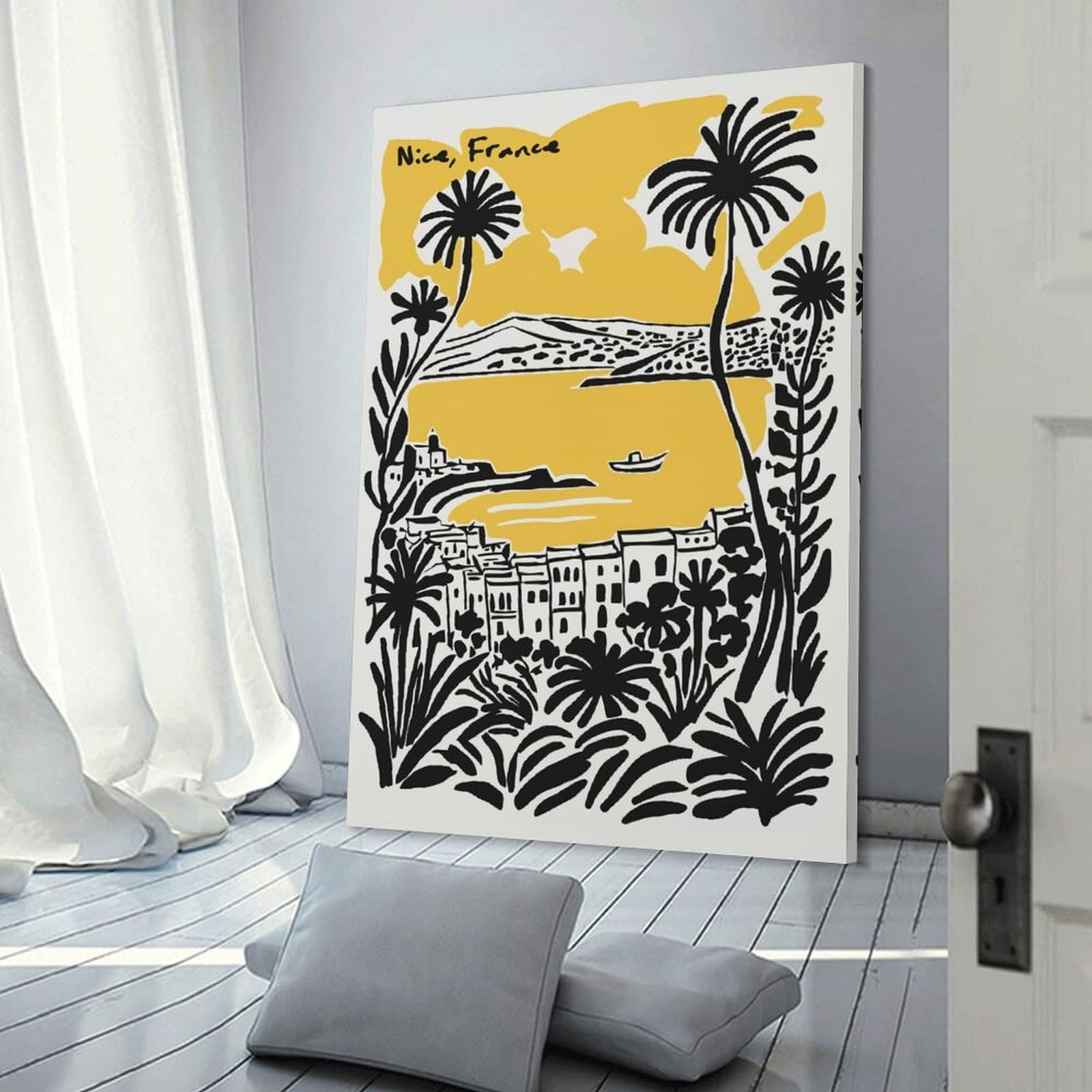 Junmoney Nice, France Travel (2) Wall Picture Print 20x30inch(50x75cm), for Apartment Walls, Studios Or Work Areas, A Simple Refresh for Blank Walls