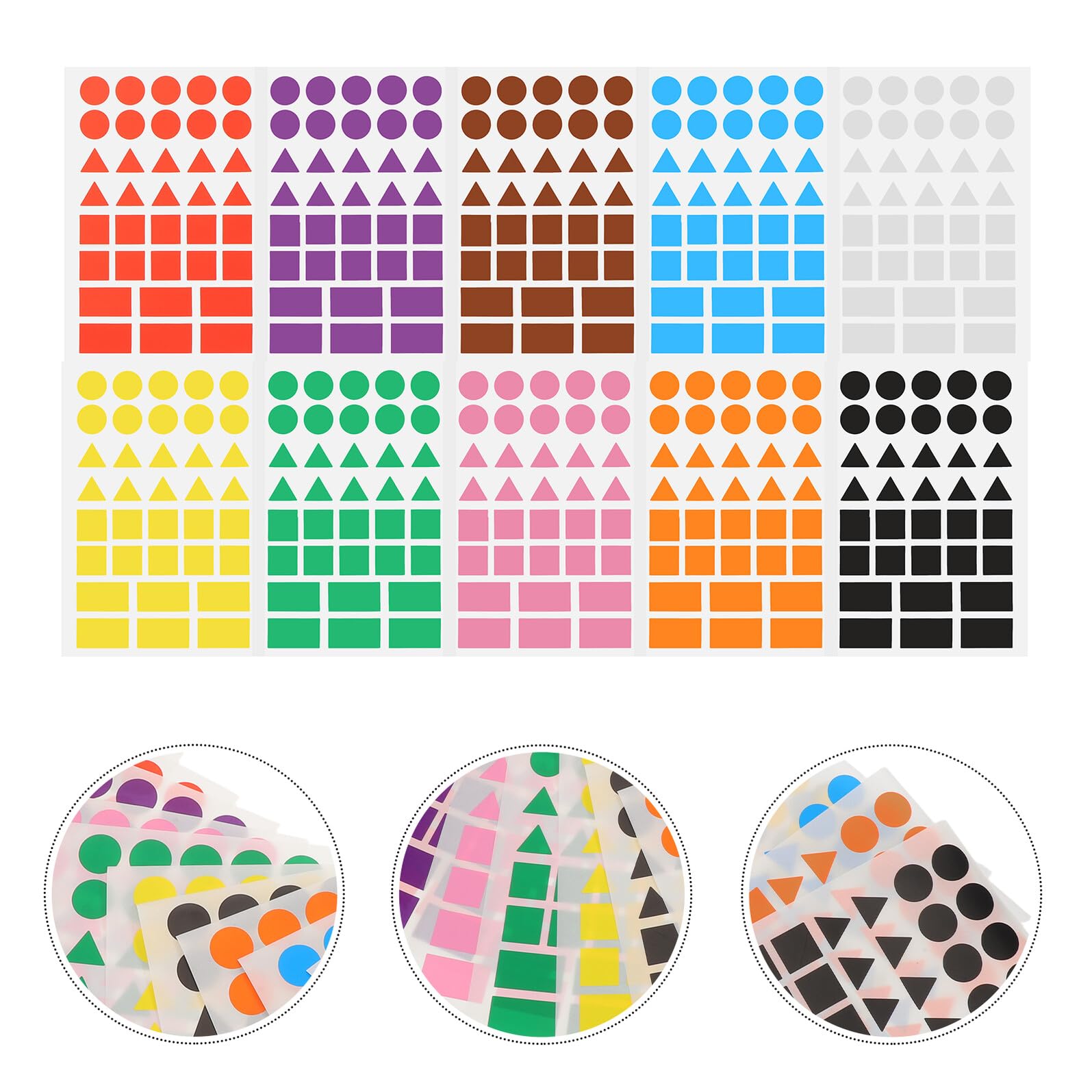 Cabilock 100fogli Etichette Di Carta Colorate Autoadesive Scrivibili Per Organizzazione Di File Codifica Colori Adesivi Rotondi Per Nomi Di Classificazione