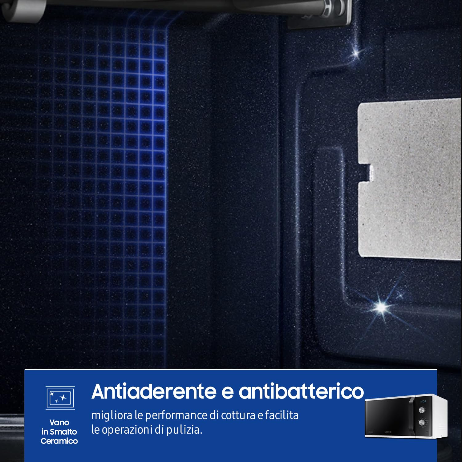 Samsung Forno a Microonde Grill, a libera installazione, Dual Dial MG23K3614AW/ET, Cottura Croccante, AutoDefrost, Microonde + Grill 800 W + 1100 W, 23 L, 49l x 27,5h x 39p cm, Bianco