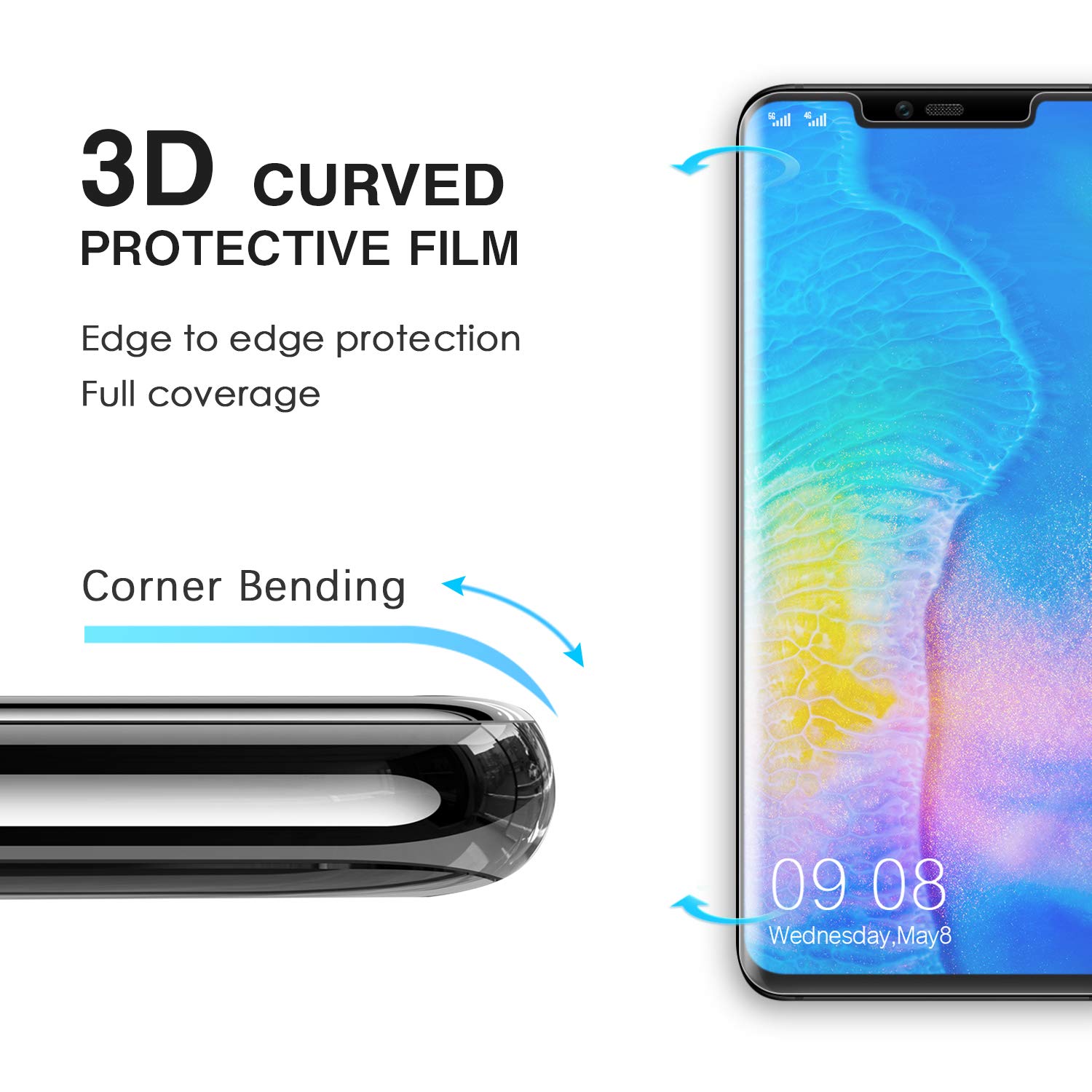 Avizar - Pellicola Huawei Matepad T8 Protezione Vetro Temperato Trasparente - Foto 8