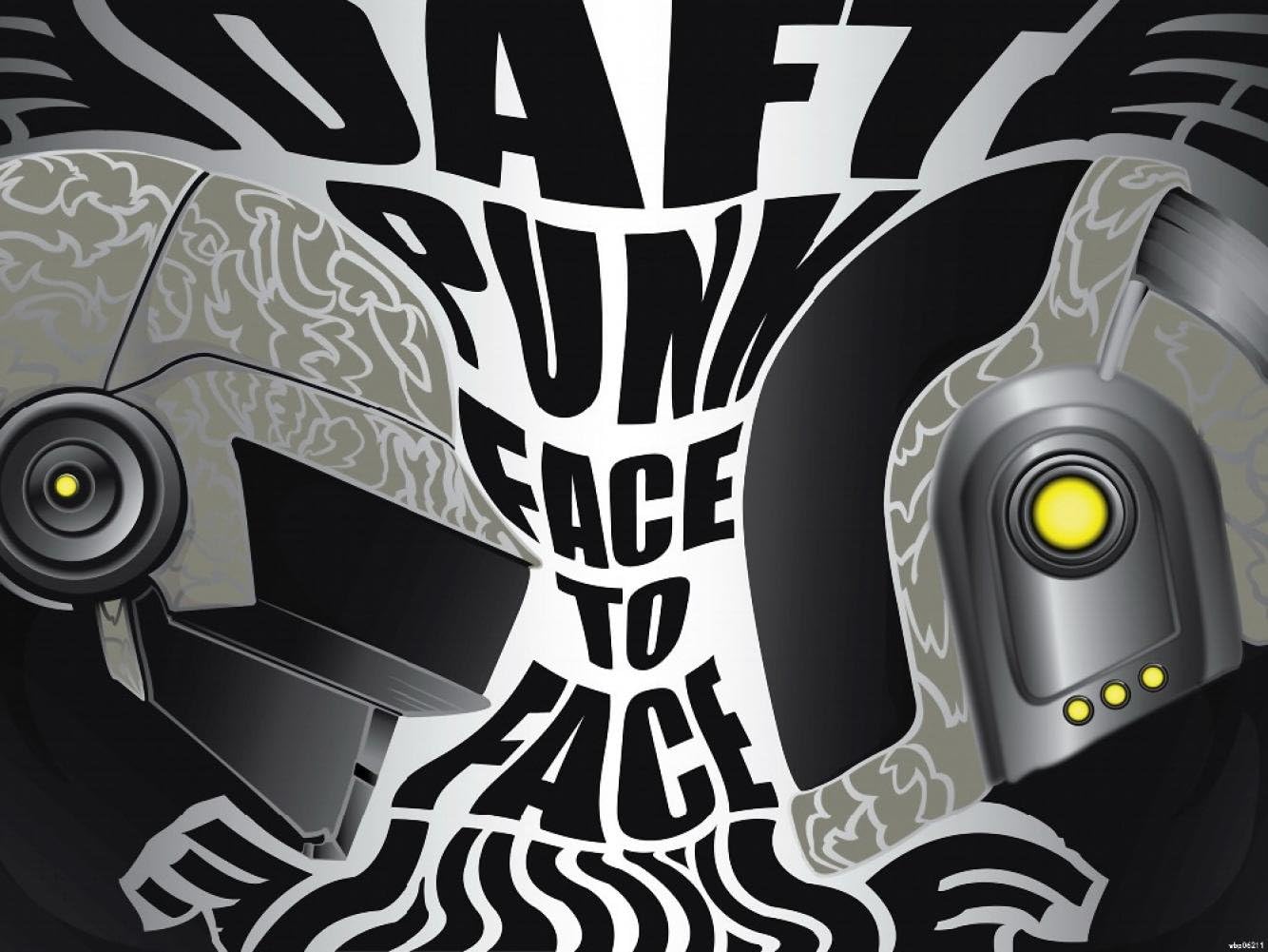 Poster Gallery Daft Punk Face to Face Art Music Helmets