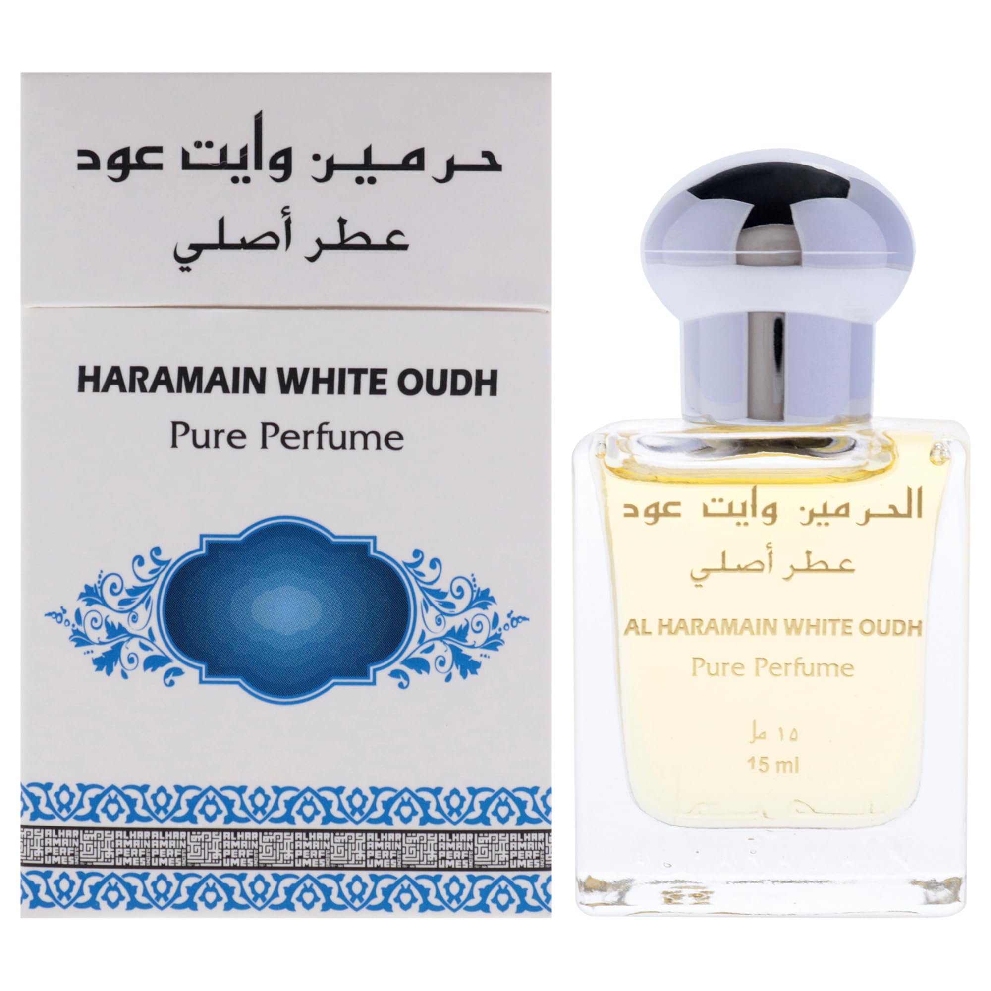White Oudh by Al Haramain for Unisex Adult - 0.5 oz Parfum Oil Rollerball
