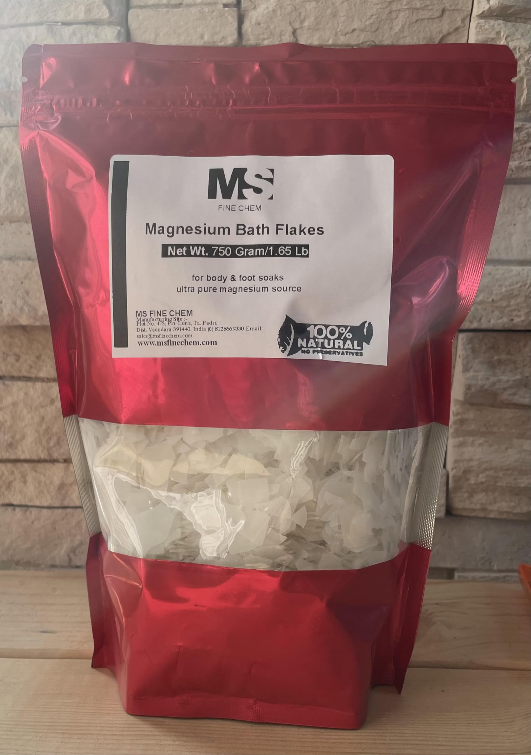 Magnesium Bath Flakes 1.65 lb – Natural Magnesium Chloride Foot & Body Soak, Better Absorption Than Epsom Salt, Relaxation, Muscle Comfort & Skin Hydration Support