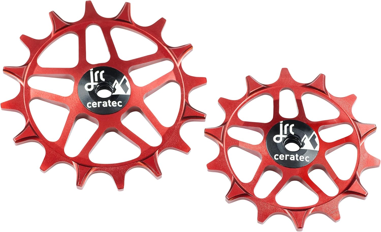 JRC Components 14/16T Ceramic Pulley Wheels – CNC Machined 7075-T6 Aluminum Body with Hybrid Ceramic Bearings – Compatible with SRAM Eagle T-Type 12-Speed Derailleurs