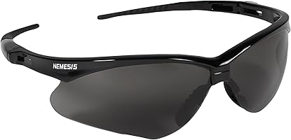 KleenGuard™ V30 Nemesis Safety Glasses (22475), Smoke Anti-Fog Lens with Black Frame, 12 Pairs / Case