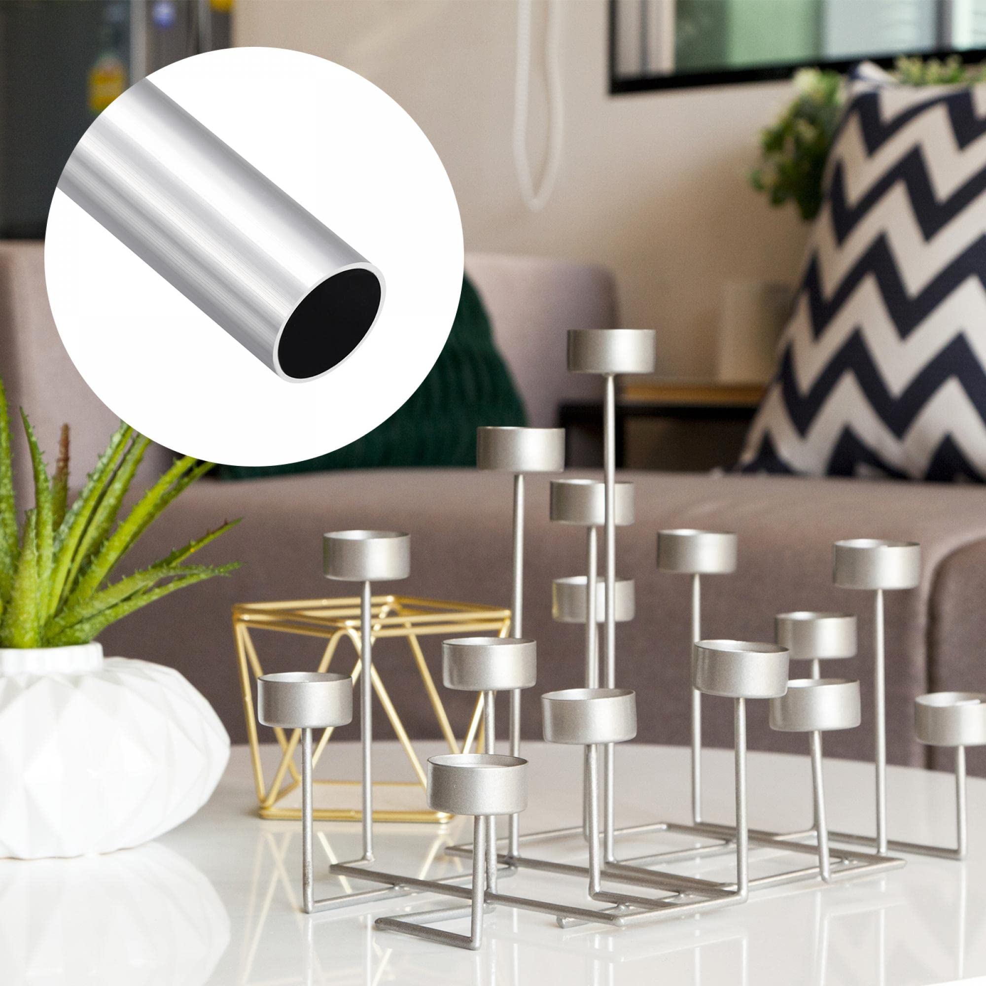 sourcing map 6063 Aluminium Rond Tube 30mm Diamètre Externe 27mm Interne Diamètre 100mm Longueur Tube Tubes