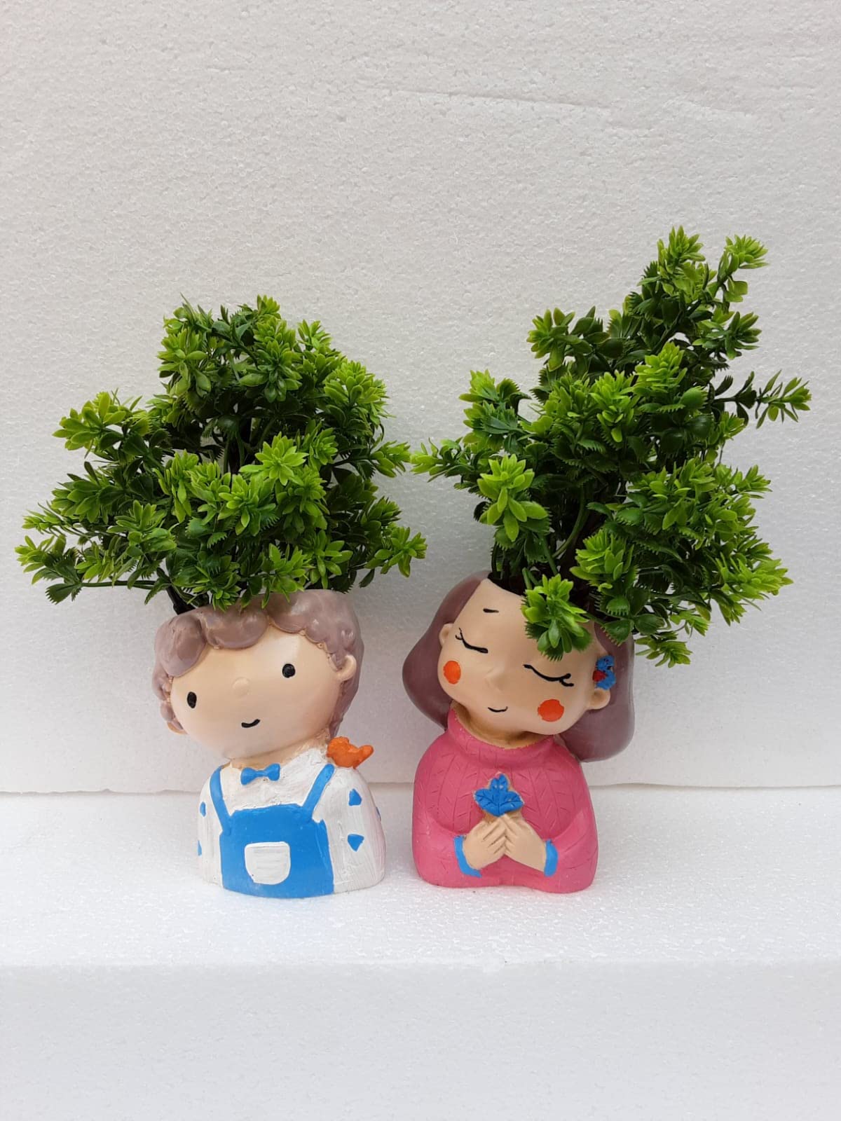 MEHRAS LIFE STYLE Resin Cute Smiling Boy and Girs Flower Planter Pots for Indoor and Outdoor (B0BZL13NMK) Amazon Price History, Amazon Price Tracker