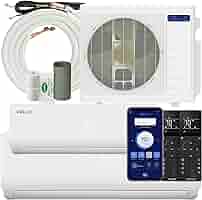 melia Mitsubishi 25,000 BTU 20 SEER Dual Zone Heat Pump System 12+