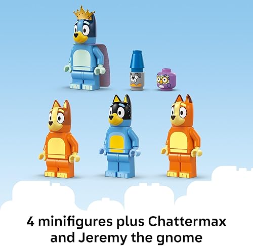 Miniatura 5 de LEGO Bluey Bluey's Family House Building Toy - Juego de juguetes y figuras para niños y niñas, a partir de 4 años, con 5 personajes, regalo para