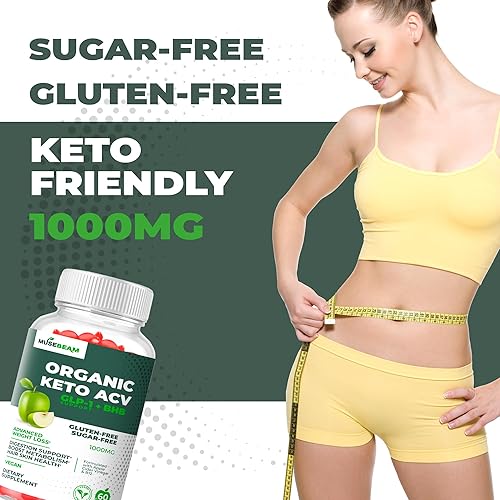 Miniatura 5 de Gomitas orgánicas Keto ACV para pérdida de peso avanzada, sin gluten y azúcar, quemador de grasa del vientre, suplemento dietético de vinagre de
