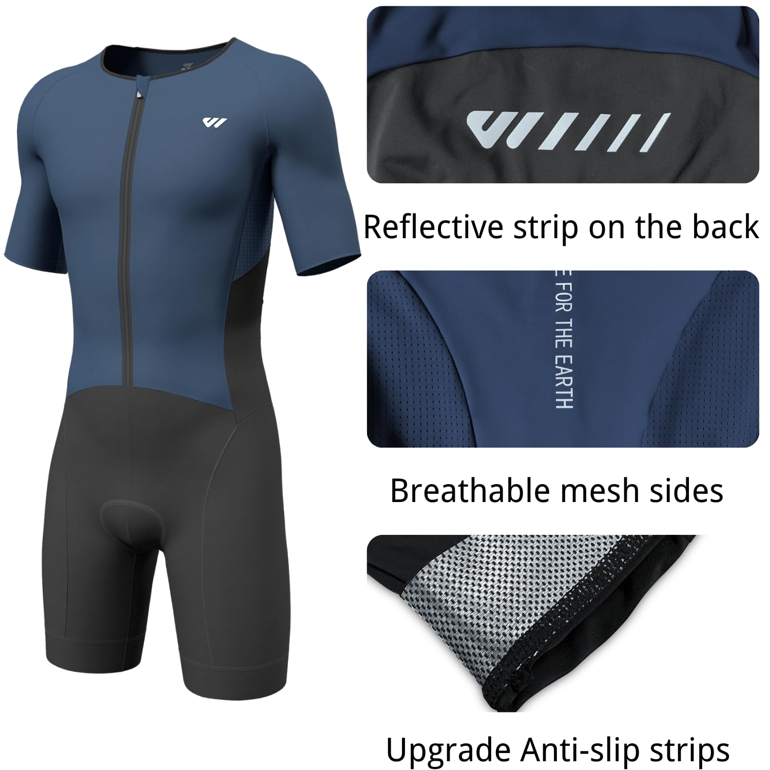 Wulibike Traje de triatlón para hombre