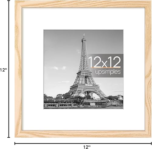Vista 639 de upsimples - Portarretratos de 8.5 x 11 pulgadas, para fotos de 6 x 8 pulgadas con paspartú o de 8.5 x 11 pulgadas sin paspartú, marcos de fotos