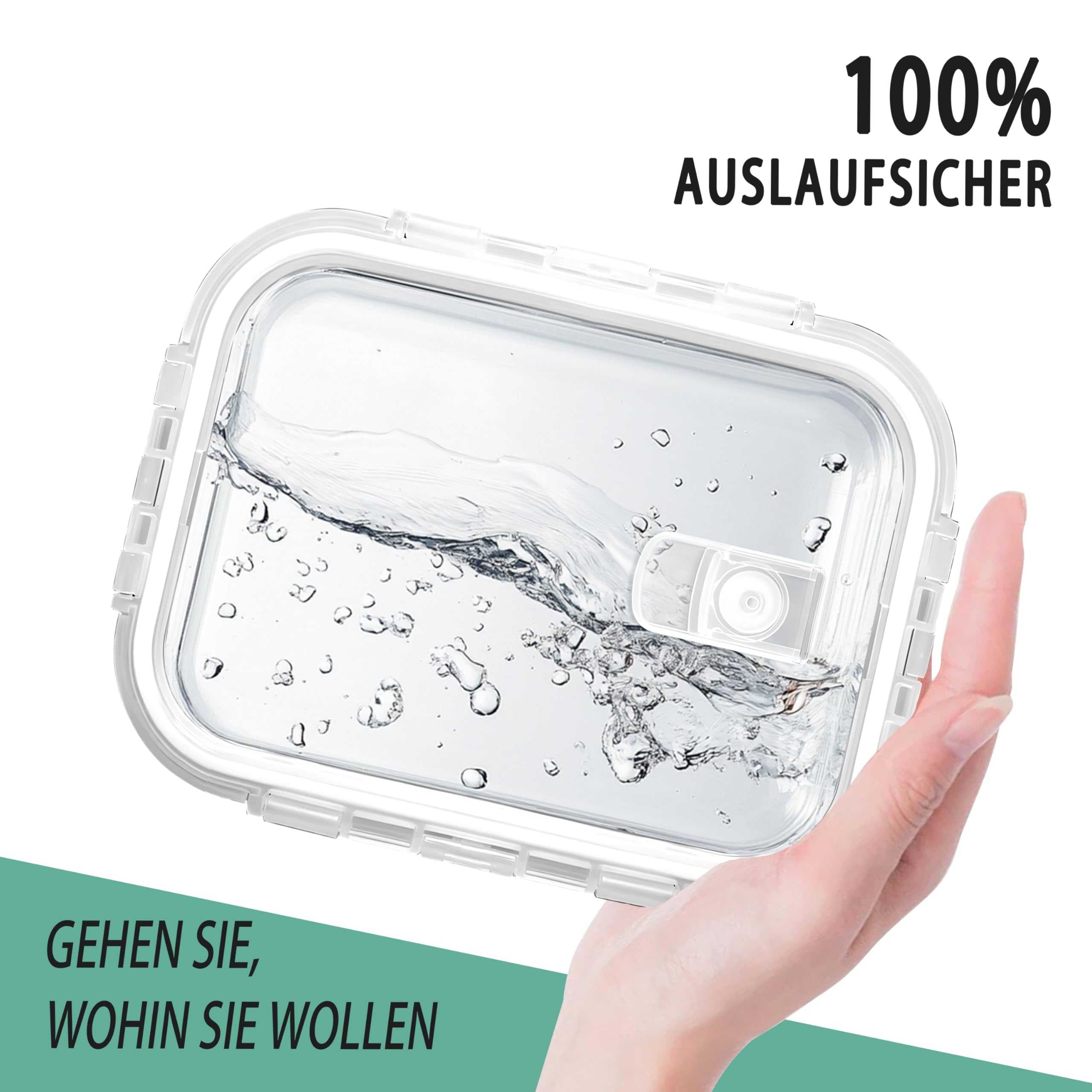 Juego de 4 recipientes de cristal con tapa y cuenco de cristal con tapa, 680 ml, herméticos, aptos para microondas y lavavajillas, sin BPA, vasos de almacenamiento
