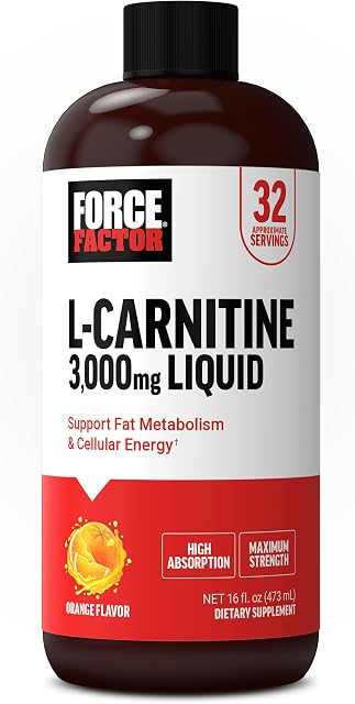Force Factor Maximum Strength L-Carnitine Liquid 3000mg