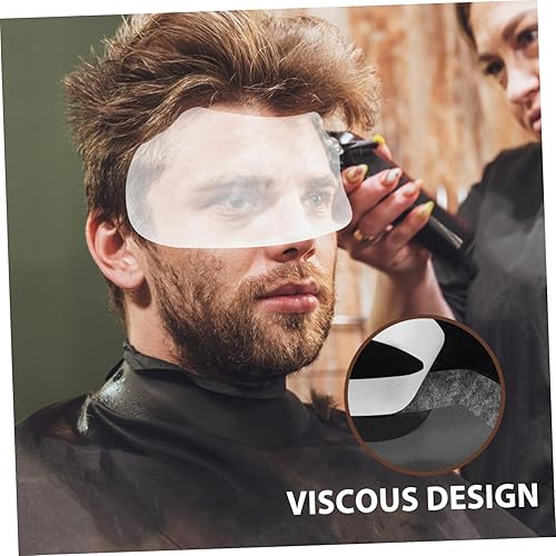 Miniatura 5 de PartyKindom 50Pcs Transparent Hair Cutting Eye Shield Visor Durable Makeup Protector for Salon and Home Use Eye Protection Shields for Hair Styling