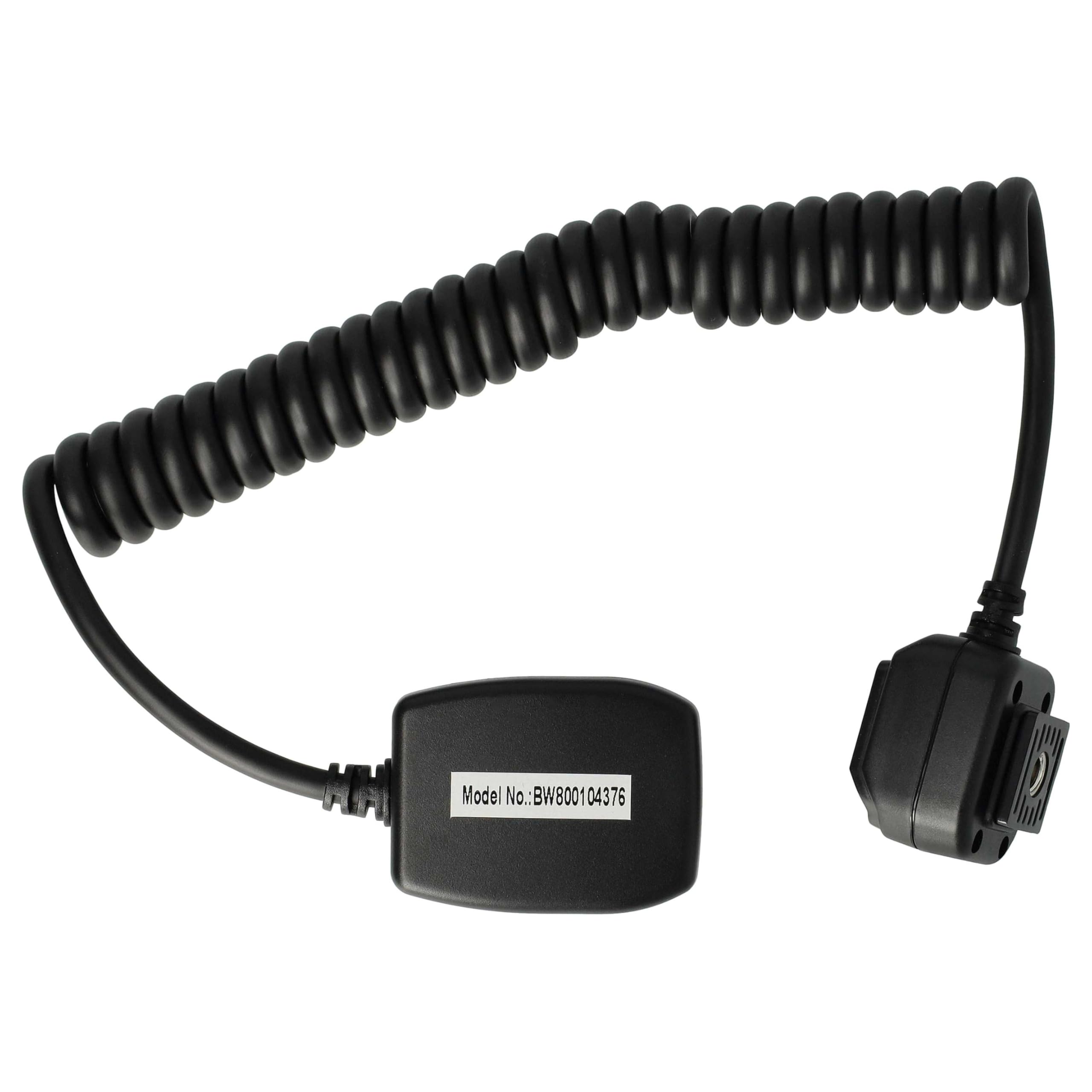 vhbw TTL Blitzkabel Ersatz für Canon OC-E3 für Kamera, Blitzgerät - Synchronkabel, 30cm, Ausziehbar auf 60cm