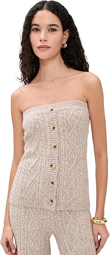 4TH+RECKLESS Women's Cara Top, Taupe, M