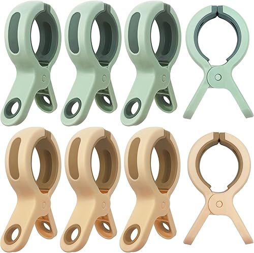 Miniatura 7 de Paquete de 8 clips para toallas de playa para sillas de playa, crucero, clips para sillas de playa para toallas, sillas de descanso, soporte para