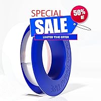 Vista 7 de Cinta de Teflón 1 Rollo 1/2 Pulgada (Ancho) X 520 Pulgadas (Largo), Cinta de Sellado de Tuberías de Agua, Cinta de Fontanería, Grifo de Fontaneros