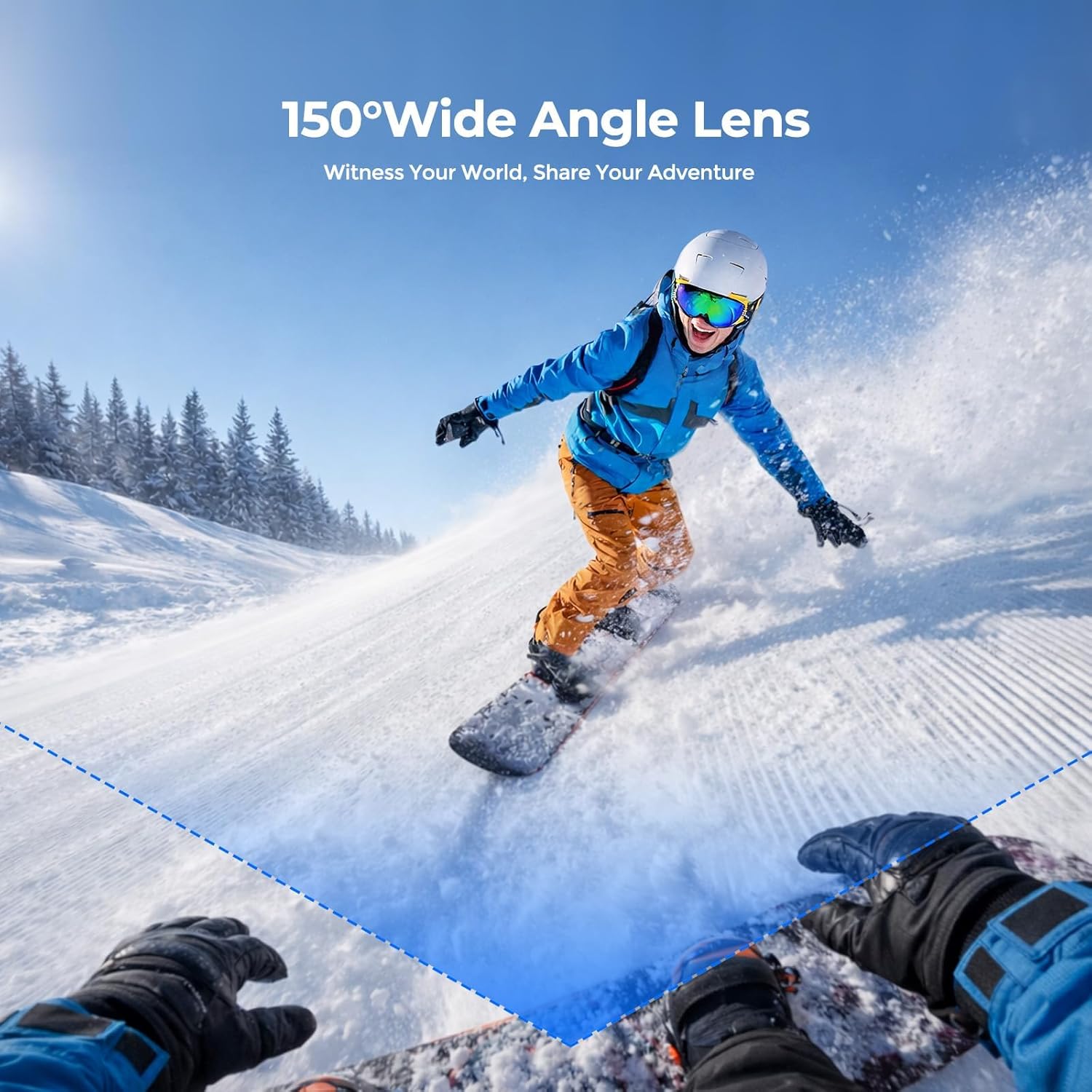 4K POV Action Camera Mini Body Cam with Thumb Size, WiFi APP Control, Anti-shake, Charging Case, 64GB TF Card, Hands Free POV Recording with Magnet Mount for TikTok Content Creator Vlogging Cycling