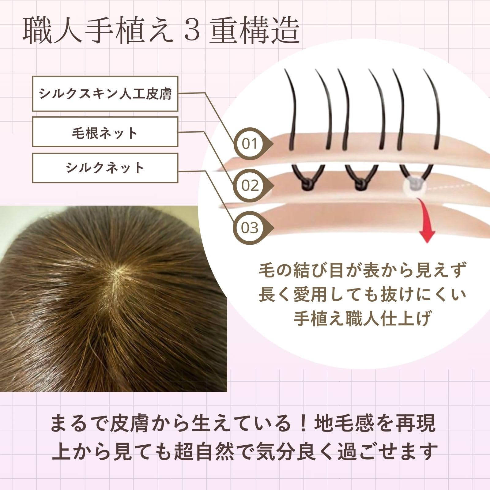 Amazon.co.jp: Wig Terrace 人毛100% 部分ウィッグ 広範囲人工スキン Amazon.co.jp: Wig Terrace 人毛100% 部分ウィッグ 広範囲人工スキン