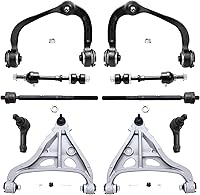 Vista 219 de Detroit Axle - Kit de suspensión delantera RWD de 10 piezas para Chevy GMC Silverado Sierra 1500 1999-2006, 2 brazos de control superior, 2 rótulas
