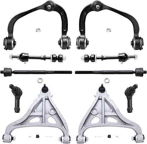 Miniatura 350 de Detroit Axle - Kit de suspensión frontal de 10 piezas para Ford Ranger Mazda B2300 B2500 B3000 B4000, 2 brazos de control superiores, 2 rótulas