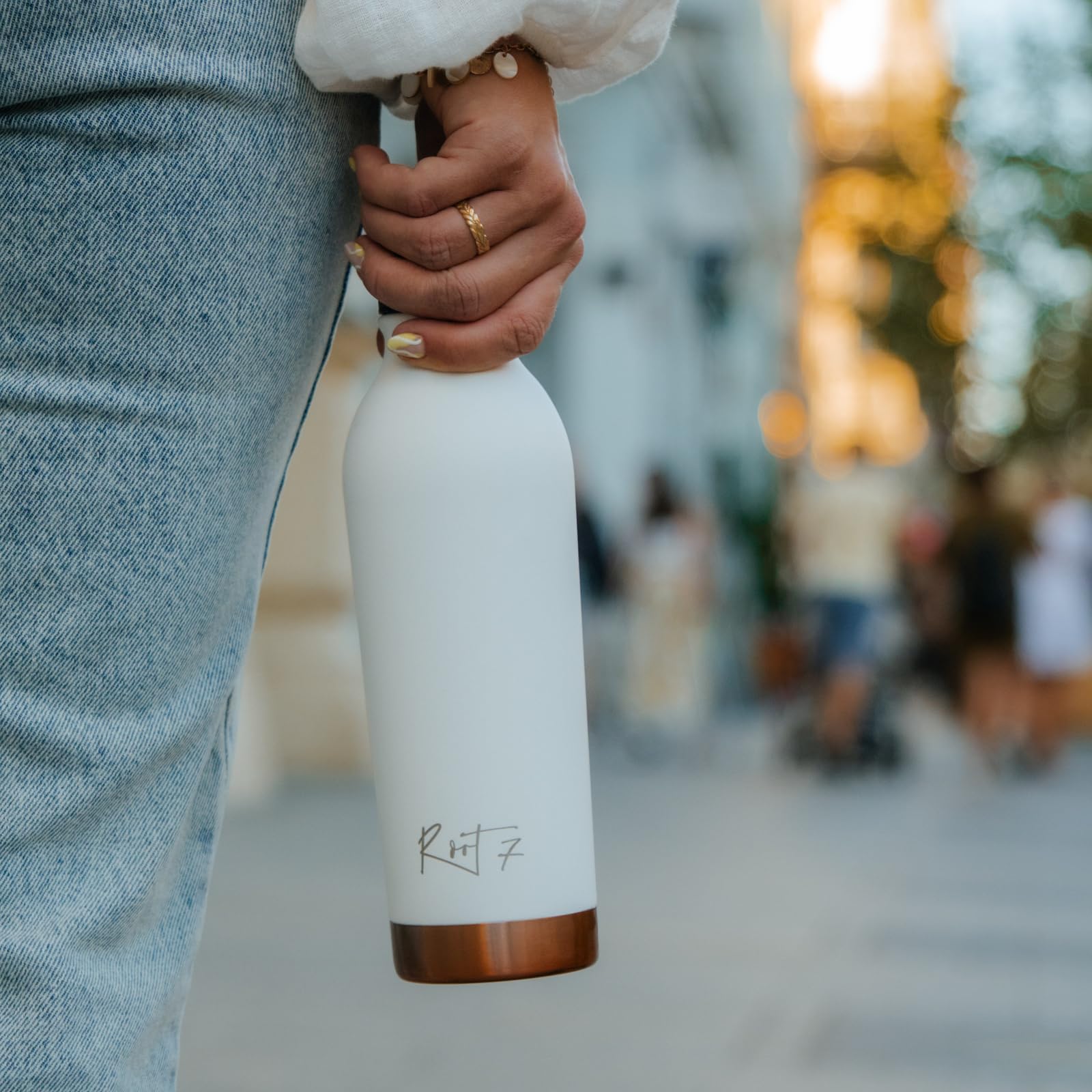Root7 OneBottle | VIP White Split 500ml | Copper Insulated Thermal
