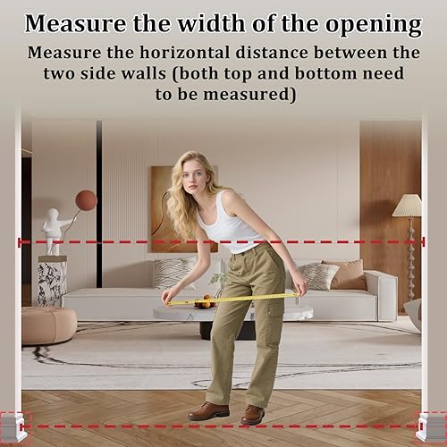 Miniatura 2 de WAOWAO Puerta transparente para bebés para escaleras, diseño moderno, acrílico con cierre automático, puerta para mascotas, 29.52-47.24 pulgadas