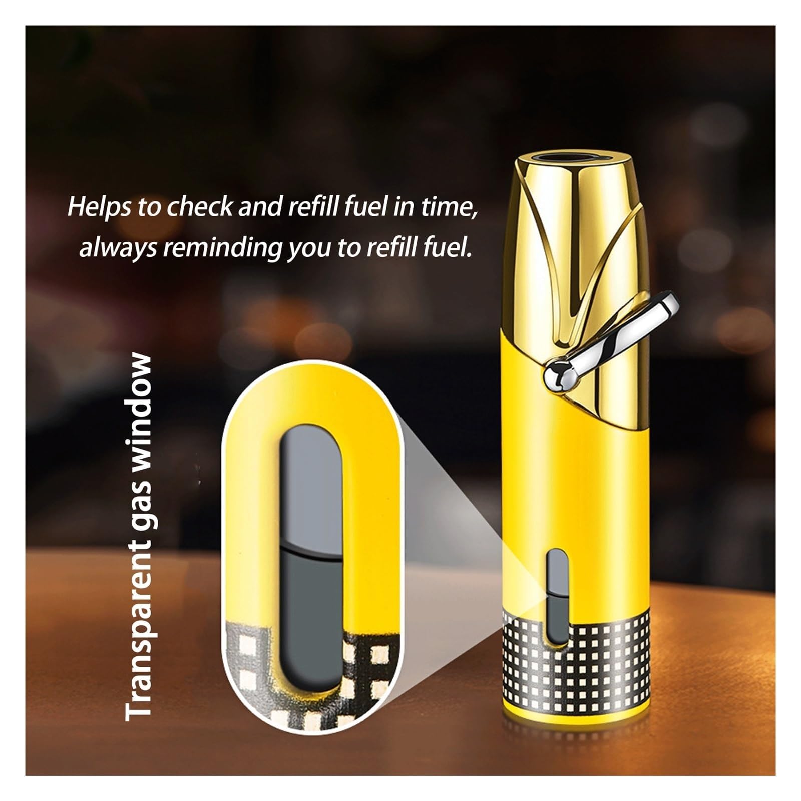 Encendedores portátiles de metal resistentes al viento, soplete de butano, llama recargable y ajustable, ideal para uso al aire libre y camping