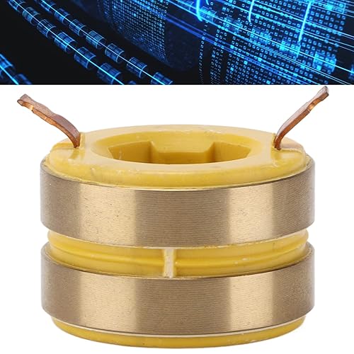 Miniatura 7 de Anillo colectando hueco, anillo conductor de cobre amarillo del colector conductivo 2 vías a través del anillo colectando eléctrico para el