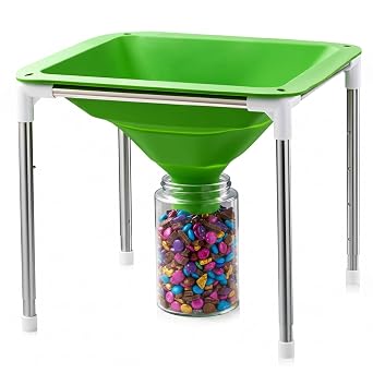 Extra-Large Silicone Collapsible Funnel Compatible with Harvest Right Freeze Dryers,Wide-Mouth Design and Adjustable Height fit All Drying Tray Sizes, Easily Transfer Food