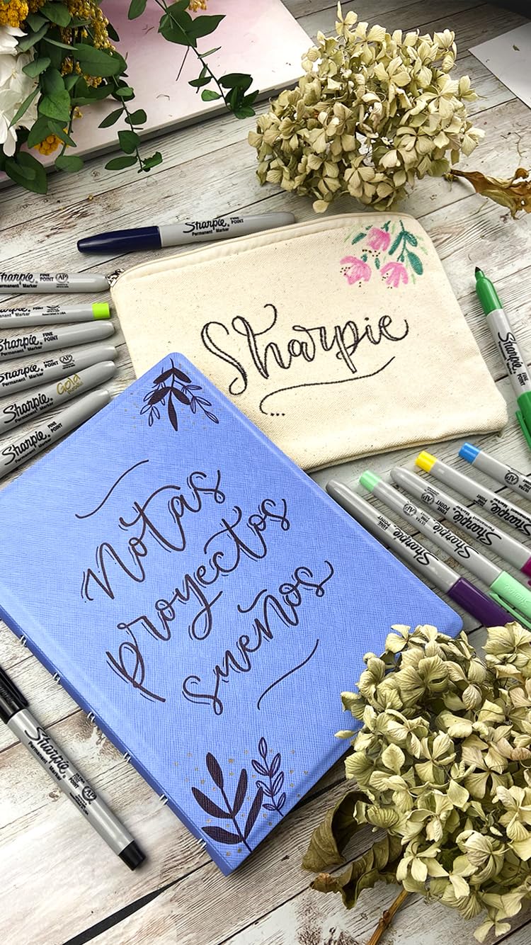SHARPIE Marqueurs permanents à double pointe - Noir - 36 marqueurs et stylos PaperMate