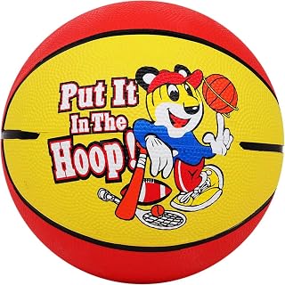 Cosco Rubber Multi-Graphics Basket Balls (13011, Multicolour, Size 3)
