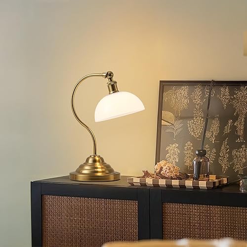 Miniatura 9 de Lámpara de mesa LED inalámbrica, lámpara de escritorio con brazo oscilante de 180, funciona con pilas, regulable3 colores, luz de mesa recargable