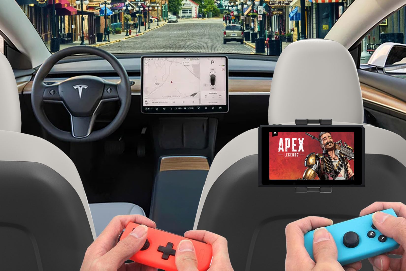 Woleyi Tesla Odel Y/3 Headrest Tablet Holder - [360° Etal Ballhead - View #9